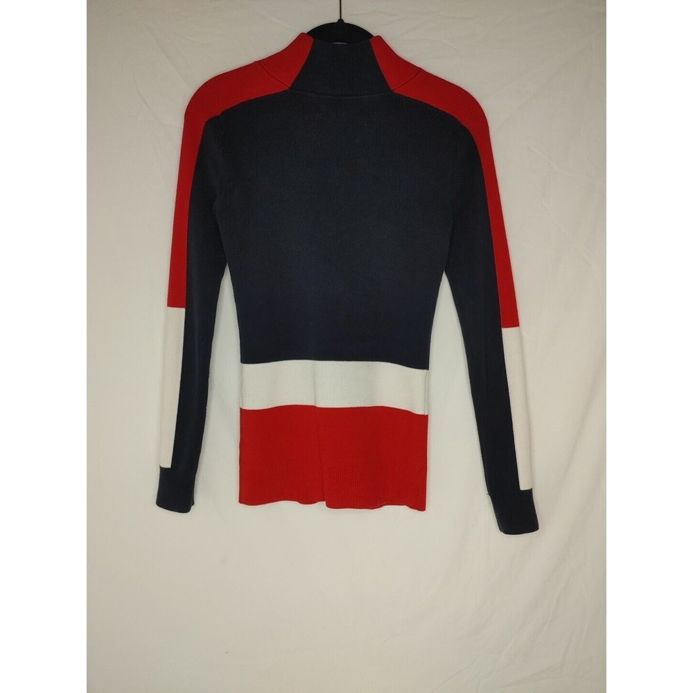 Tommy Hilfiger Women's Ribbed Mock Neck Full Zip Logo Jacket Size‎ xxs - Picture 4 of 8